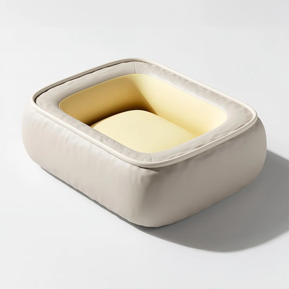 Lit pour chien en cuir PU imperméable antidérapant résistant aux rayures avec soutien complet - Image 15