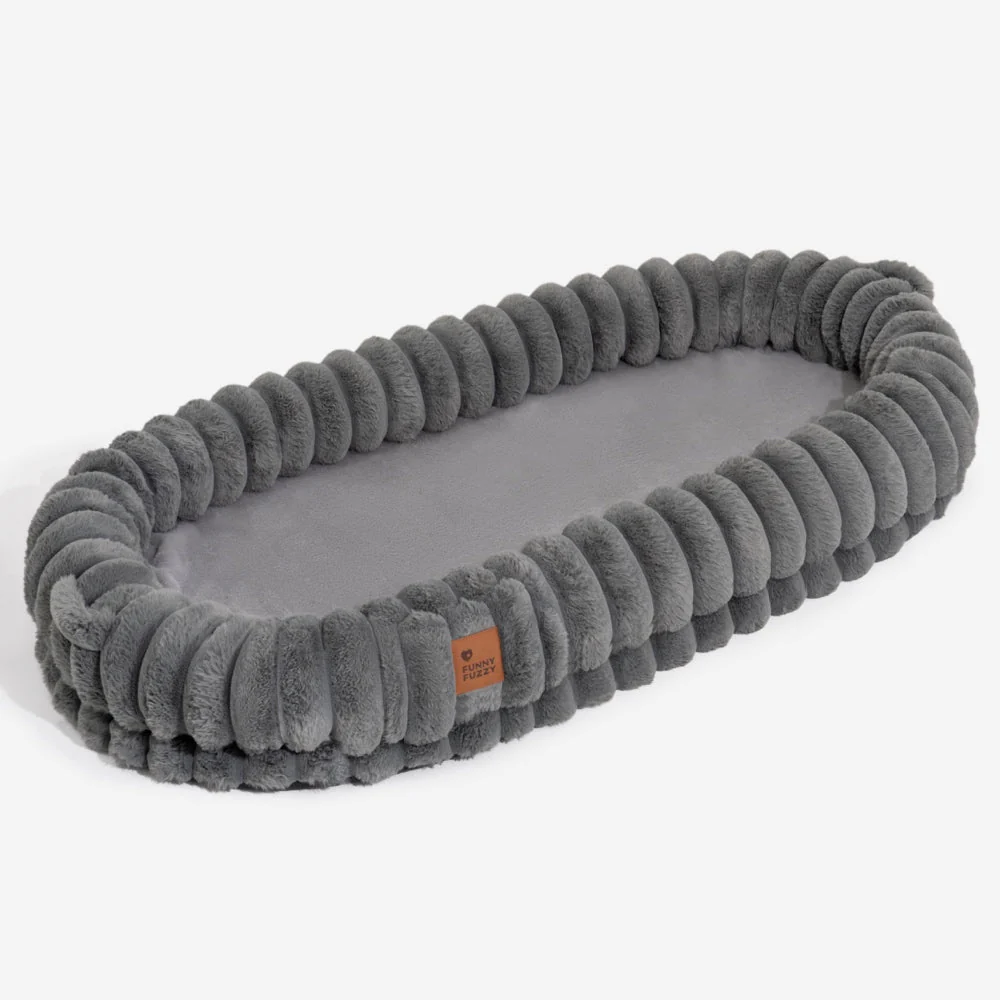 Lit pour chien en peluche géant forme de beignet - Berceau câlin - Image 19
