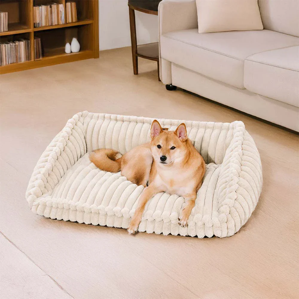 Lit pour chien en peluche orthopédique avec coussin wedge amovible - CozySlope - Image 8