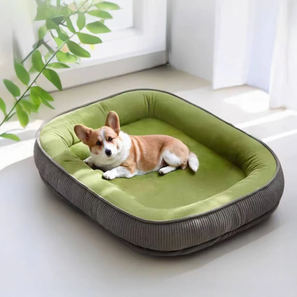 Lit pour chien en suède robuste et anti-rayures - Image 2