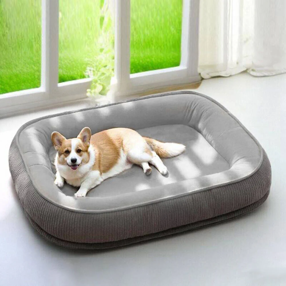 Lit pour chien en suède robuste et anti-rayures - Image 8