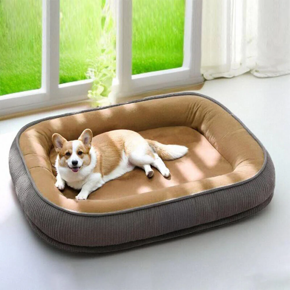 Lit pour chien en suède robuste et anti-rayures - Image 9