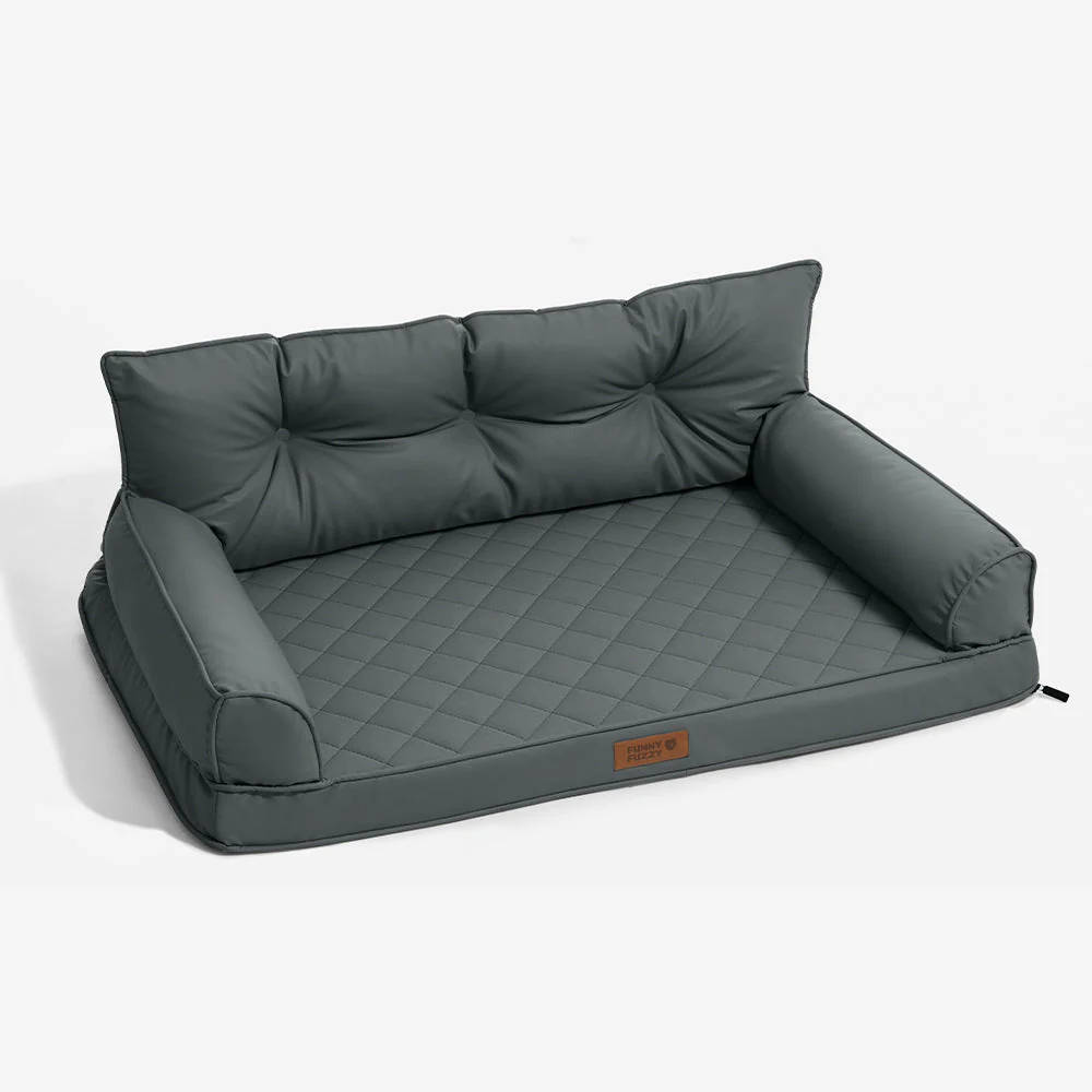 Luxe lit pour chien grand en simili cuir pliable orthopédique - CoreLounge - Image 17