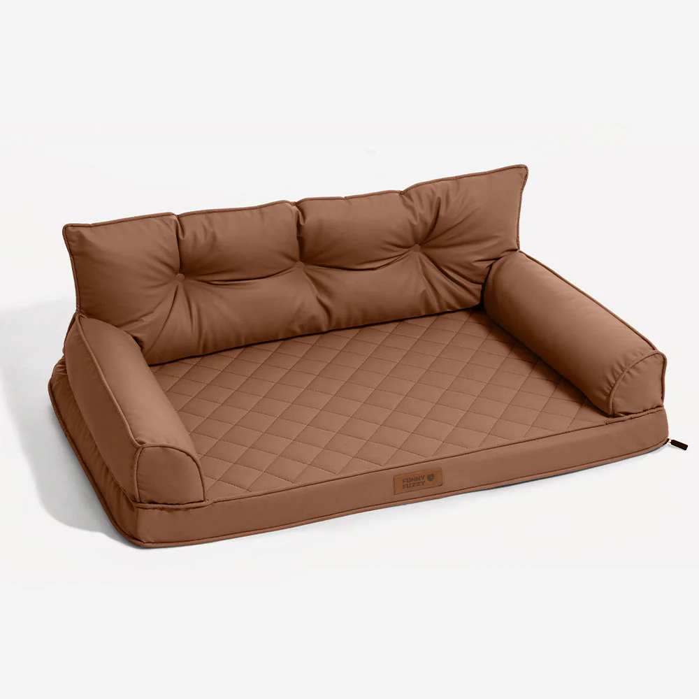 Luxe lit pour chien grand en simili cuir pliable orthopédique - CoreLounge - Image 18