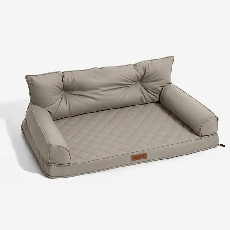 Luxe lit pour chien grand en simili cuir pliable orthopédique - CoreLounge - Image 19