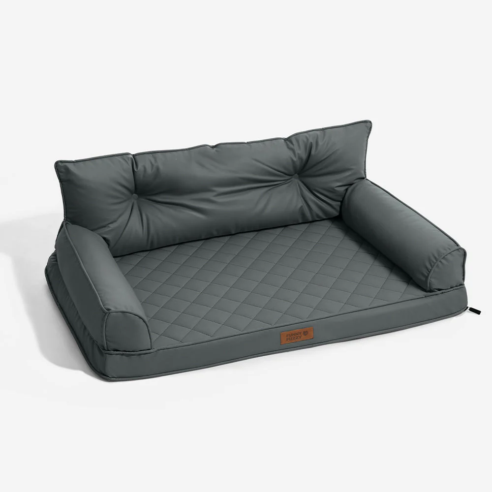 Luxe lit pour chien grand en simili cuir pliable orthopédique - CoreLounge - Image 20