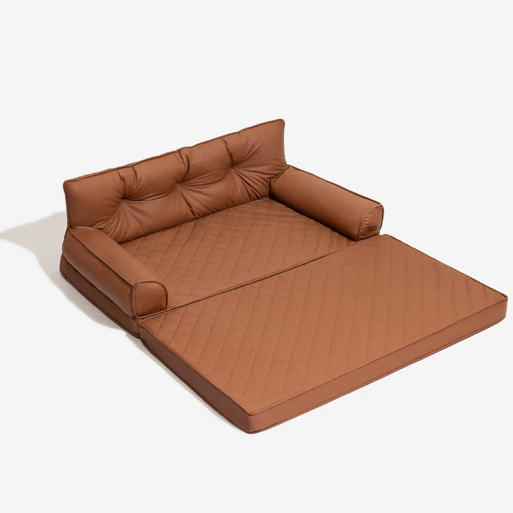 Luxe lit pour chien grand en simili cuir pliable orthopédique - CoreLounge - Image 27