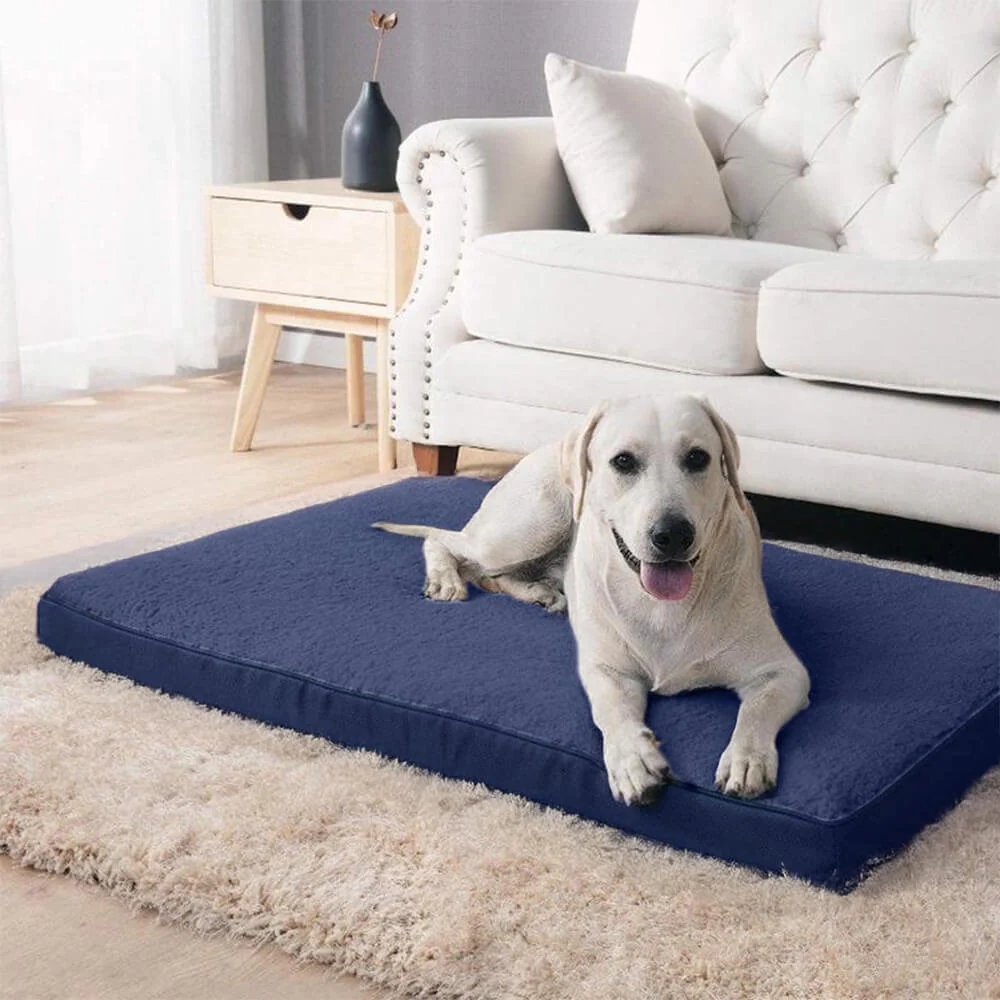Lit pour chien large en mousse à mémoire amovible et imperméable