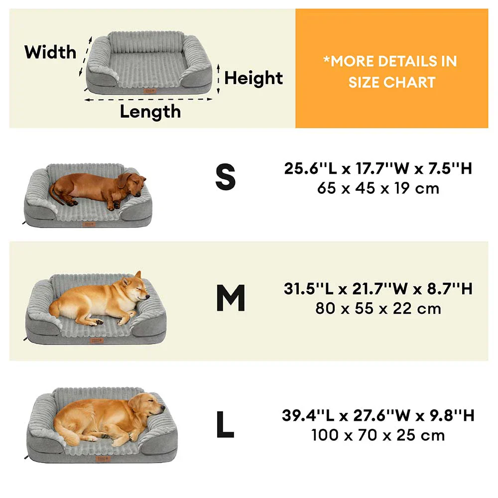 Lit orthopédique pour chien en peluche moelleux lavable - ComfyPaws - Image 8