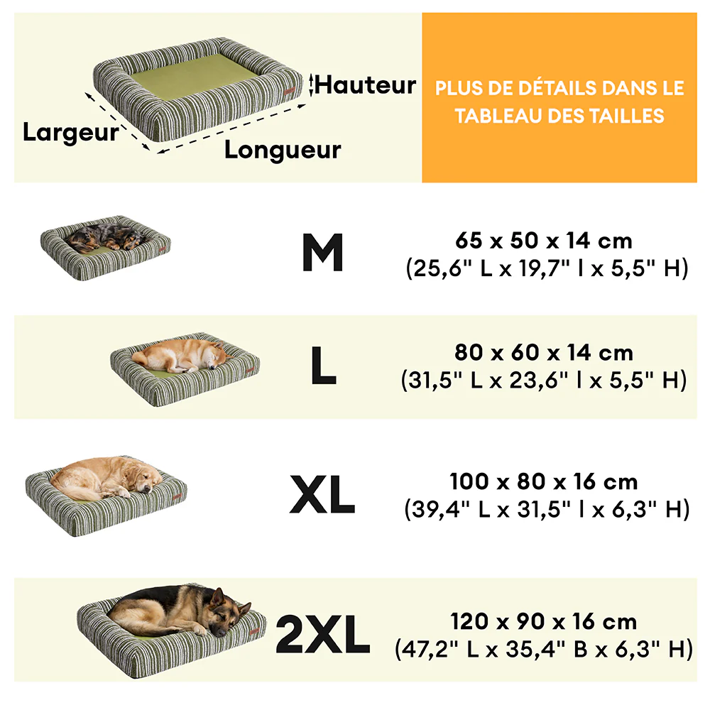 Lit pour chien orthopédique toutes saisons - Funnyfuzzy SnugNest - Image 8