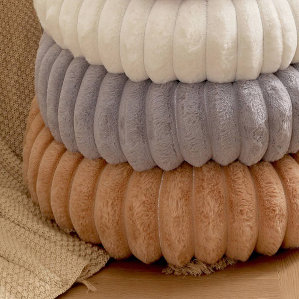 Lit rond en peluche ultra doux pour chien et chat - Image 8