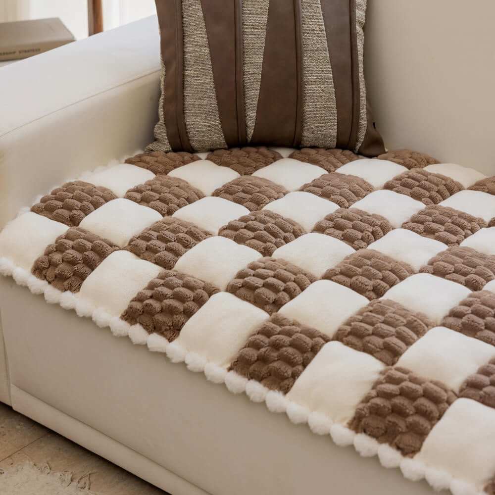 Matelas pour Chien fait Main en Velours Coloré Protecteur de Mobilier Doux Antidérapant - Image 14