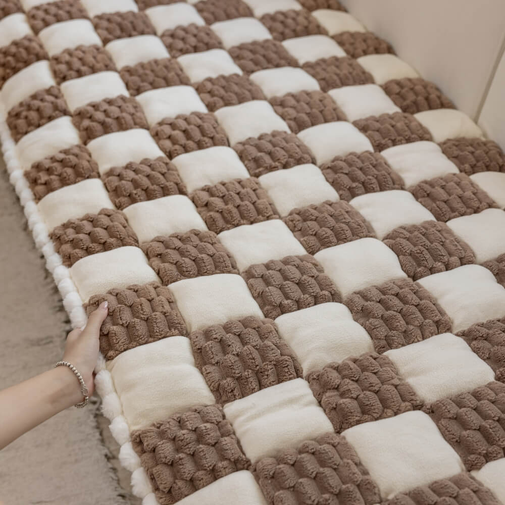 Matelas pour Chien fait Main en Velours Coloré Protecteur de Mobilier Doux Antidérapant - Image 17