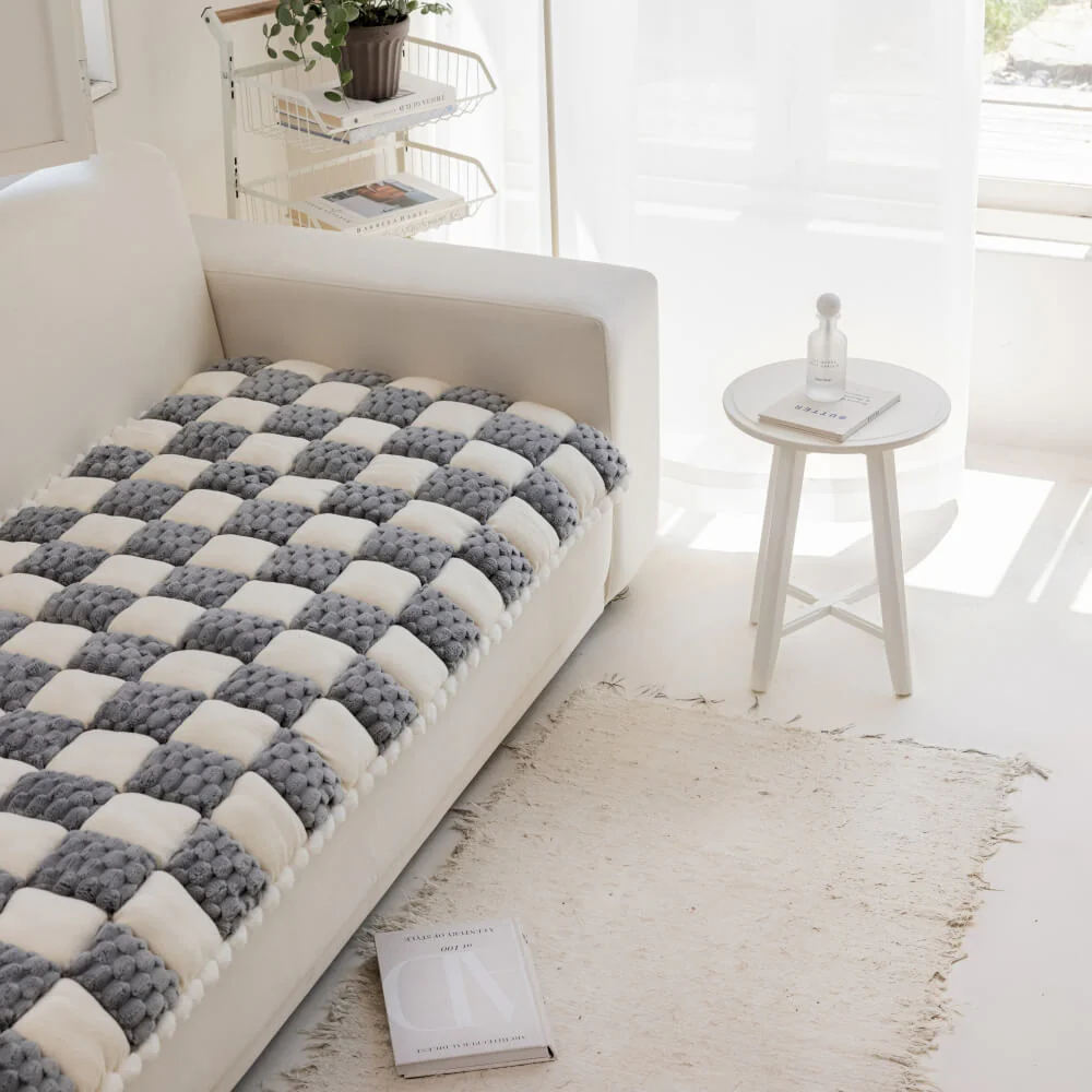 Matelas pour Chien fait Main en Velours Coloré Protecteur de Mobilier Doux Antidérapant - Image 3