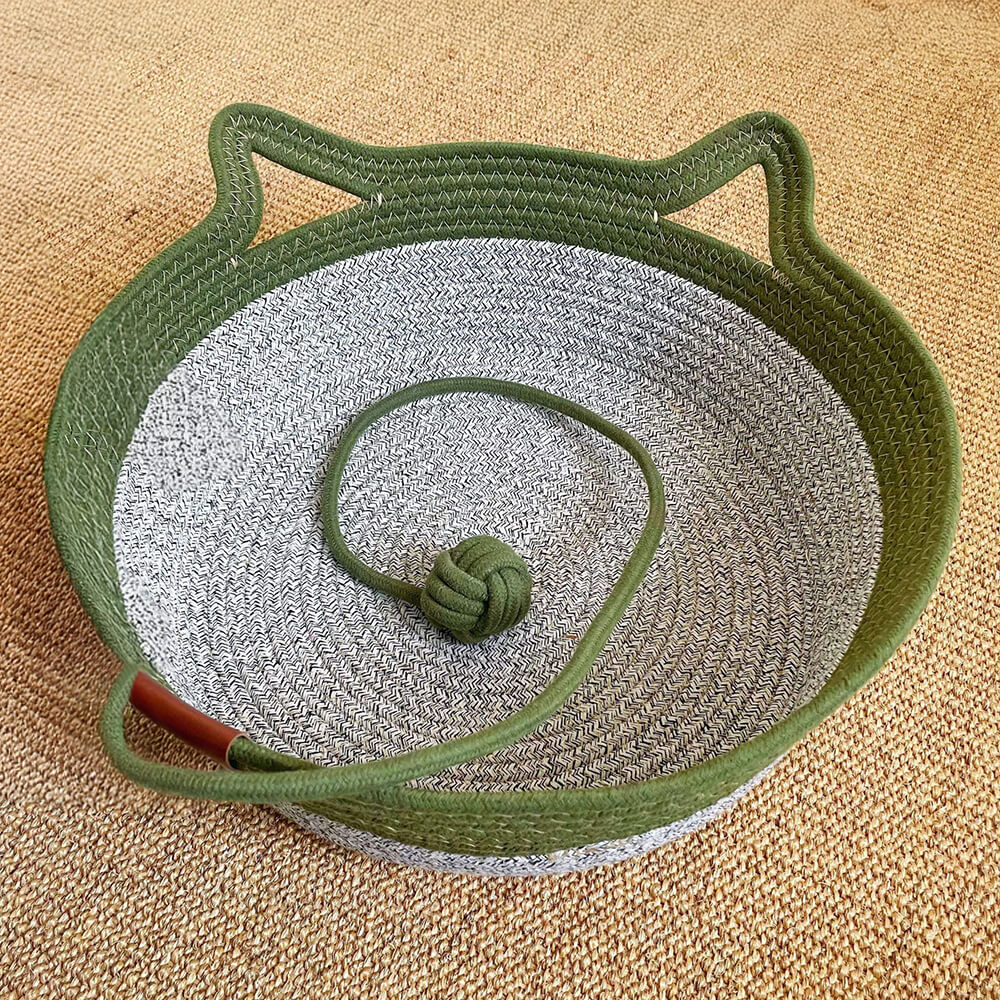Nid pour chat tissé durable confortable polyvalent fait main - Image 2