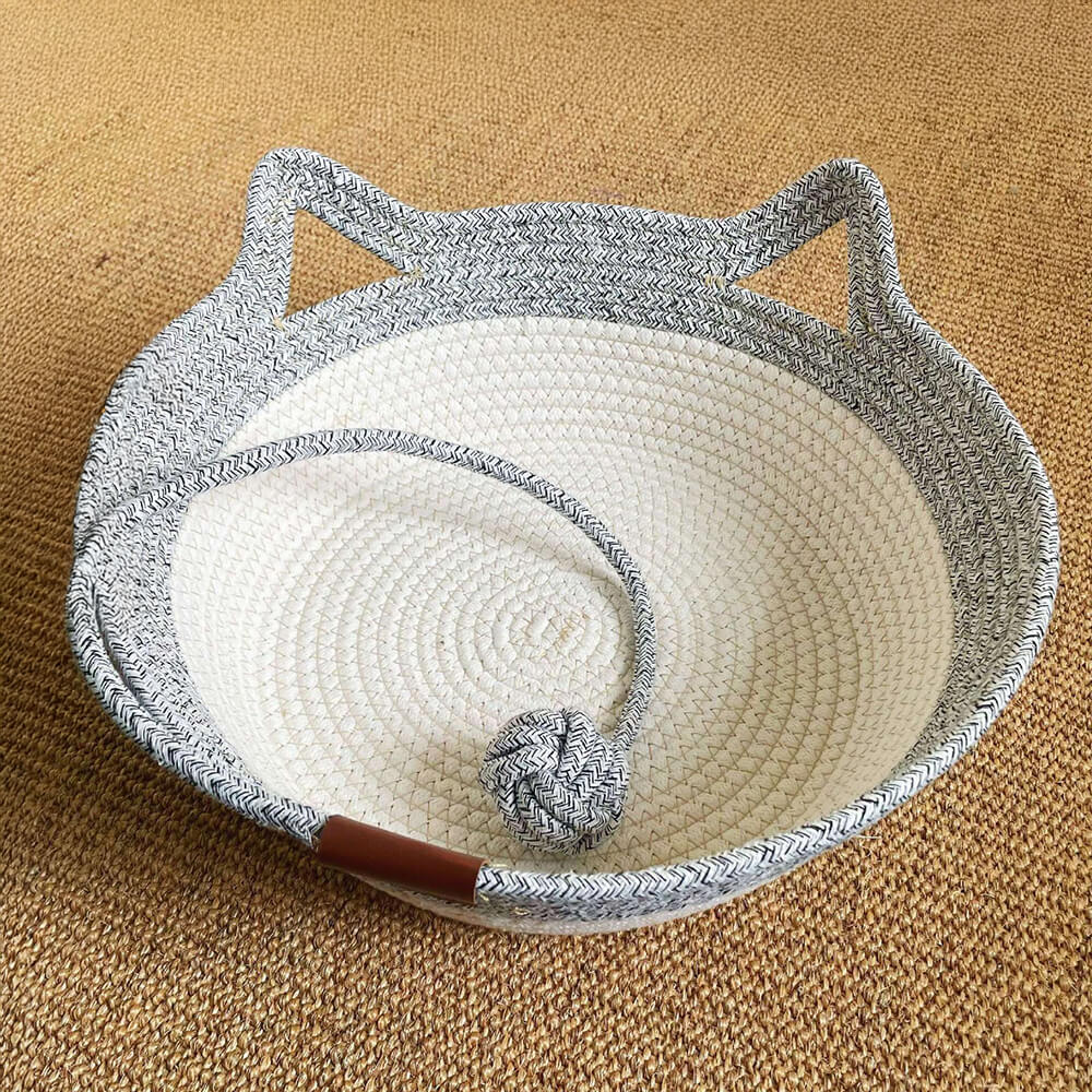 Nid pour chat tissé durable confortable polyvalent fait main - Image 3