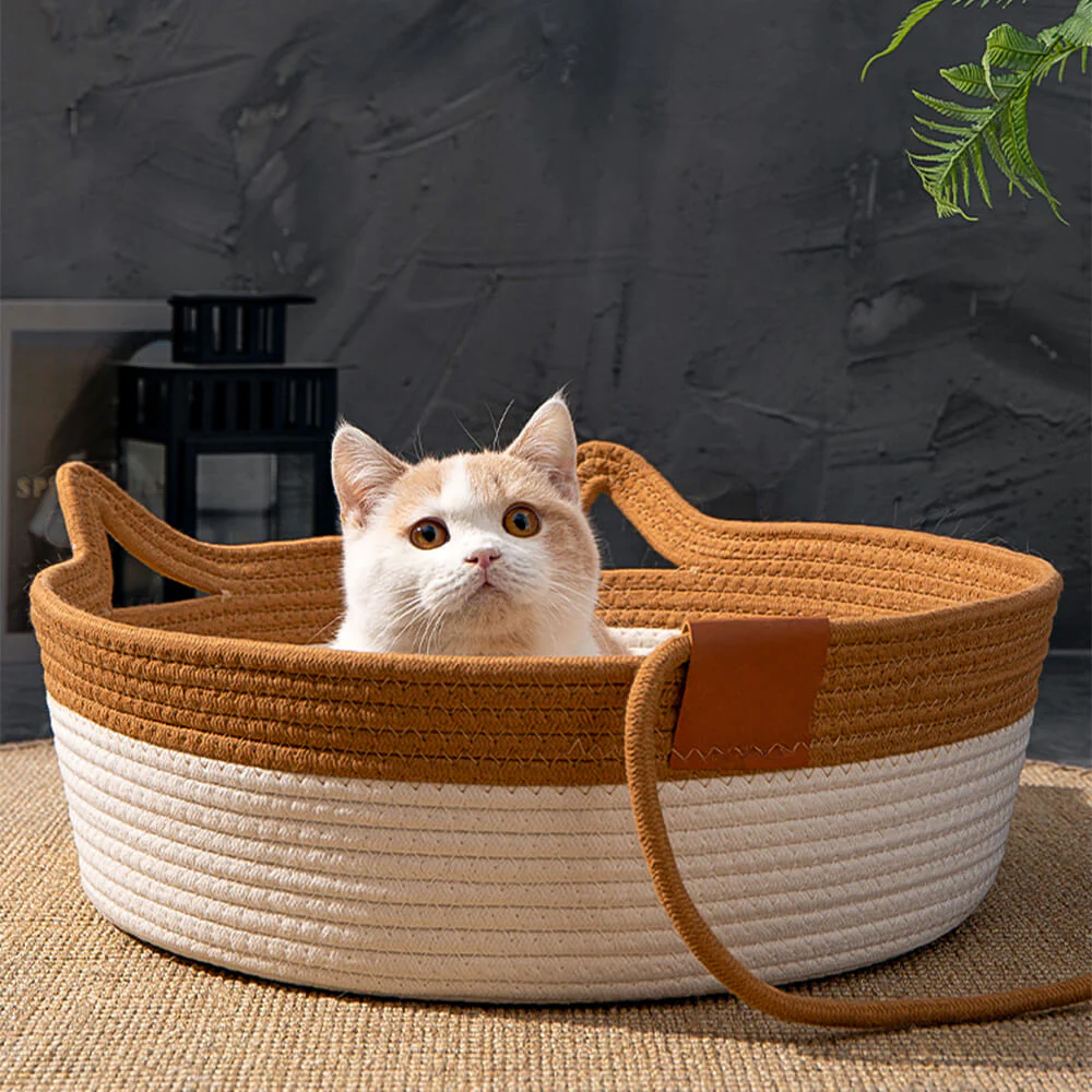 Nid pour chat tissé durable confortable polyvalent fait main - Image 4