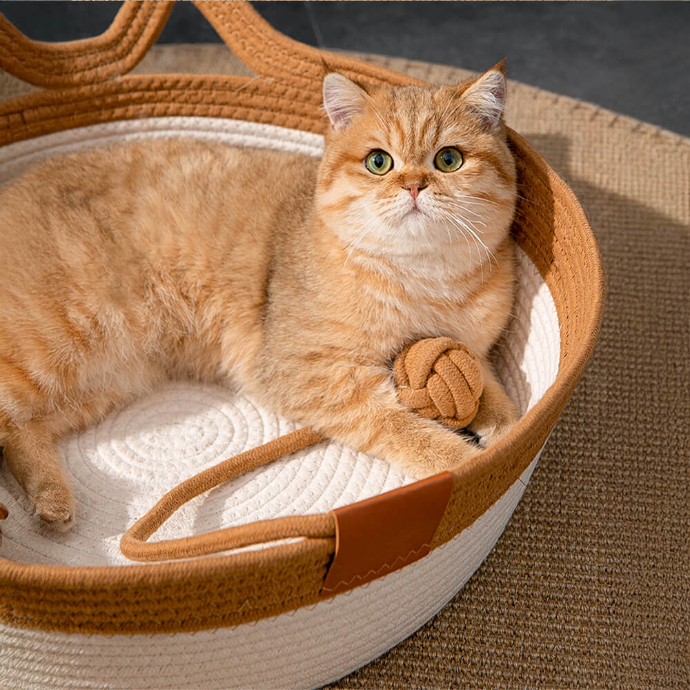 Nid pour chat tissé durable confortable polyvalent fait main - Image 7