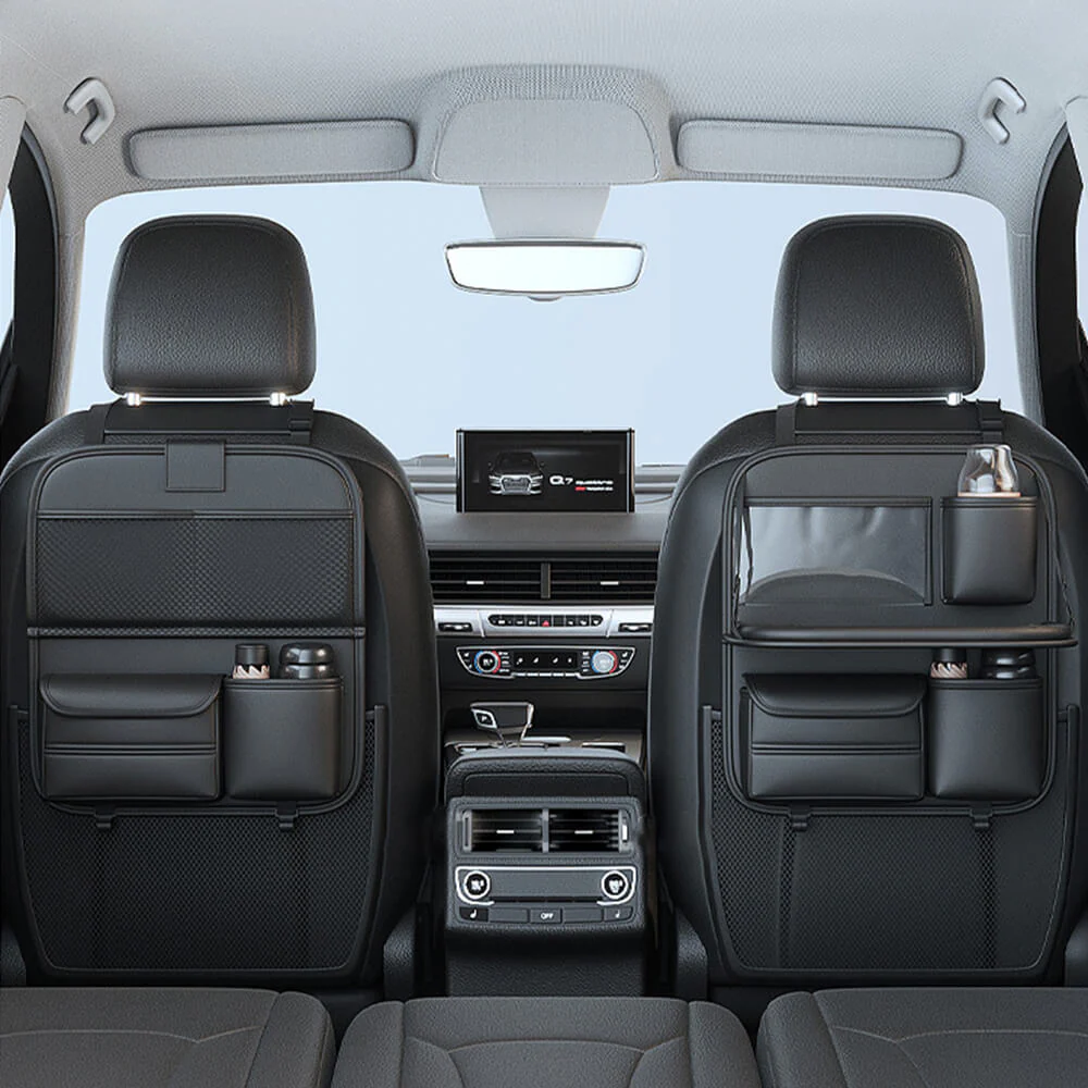 Organisateur pliable pour siège arrière de voiture avec plateau - Image 2