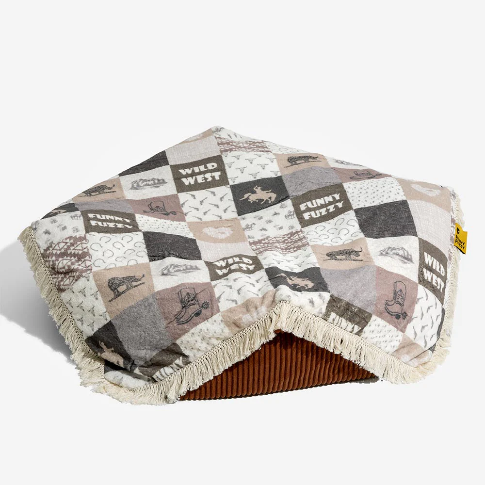 Panier pour Chien Anti-Griffures Lavable Boho avec Franges Apaisant Rond - Nuit Chasser - Image 10