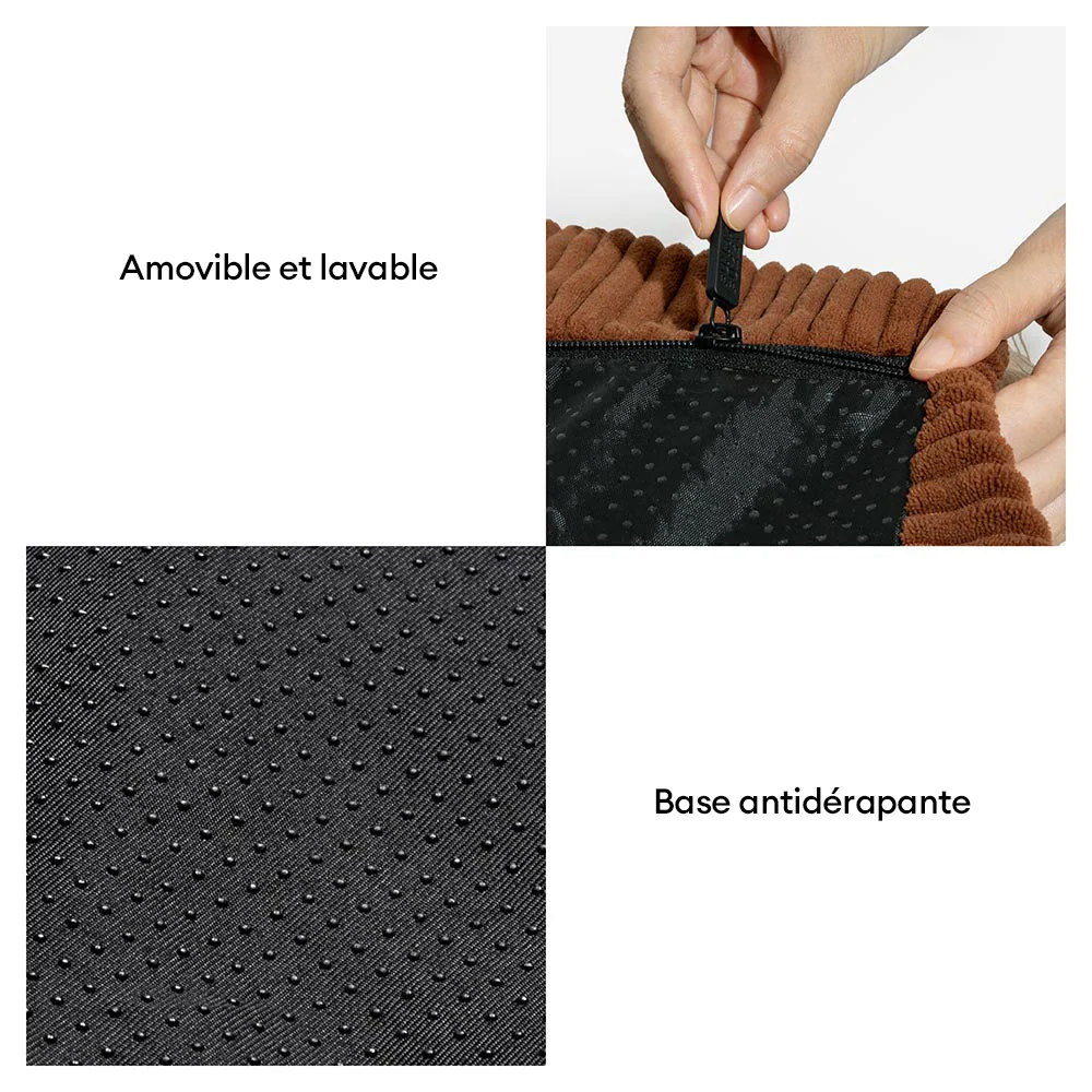 Panier pour Chien Anti-Griffures Lavable Boho avec Franges Apaisant Rond - Nuit Chasser - Image 4