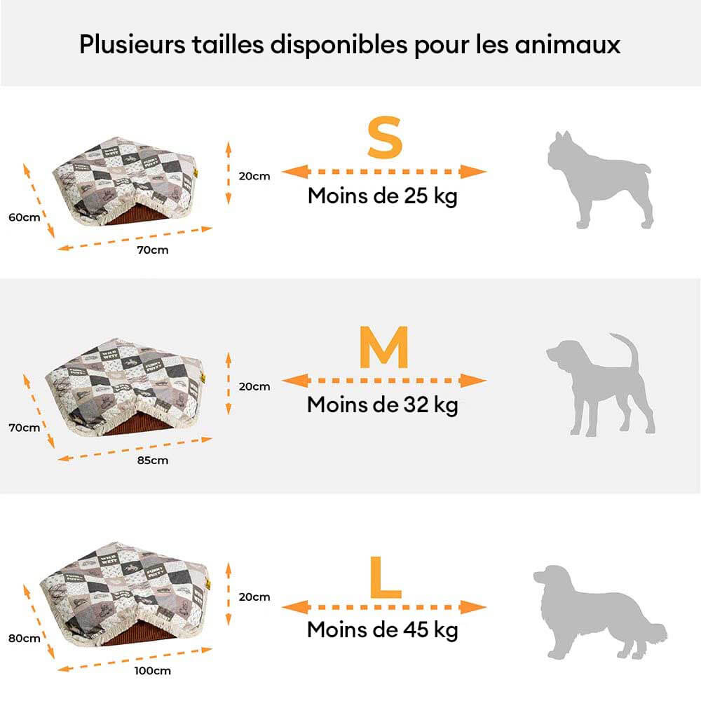 Panier pour Chien Anti-Griffures Lavable Boho avec Franges Apaisant Rond - Nuit Chasser - Image 5