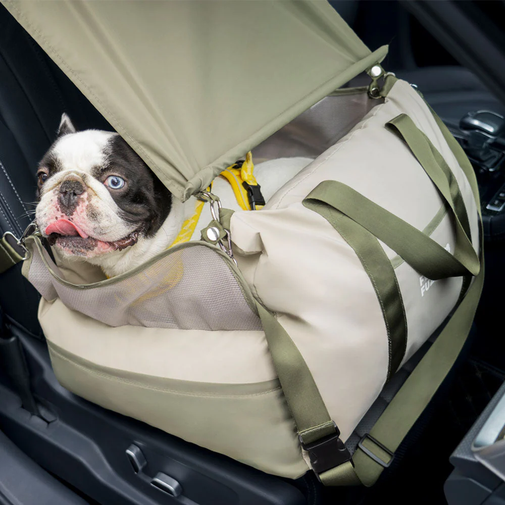 Pare-soleil imperméable et respirant avec protection solaire pour siège auto pour chien Pup Rover - Image 4