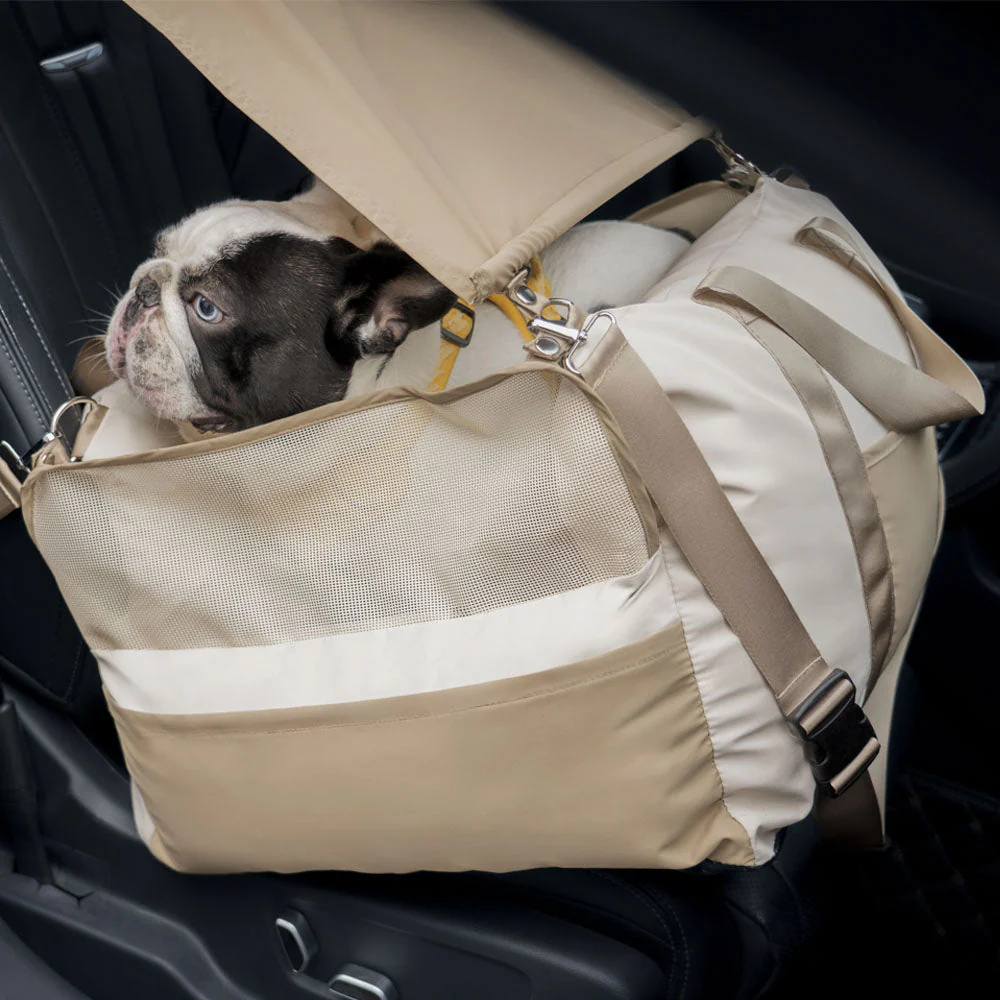Pare-soleil imperméable et respirant avec protection solaire pour siège auto pour chien Pup Rover - Image 5