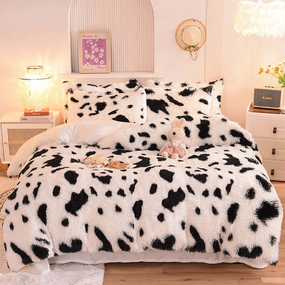 Parure de Draps Chauds en Peluche Longue Dégradé Mode - Image 16