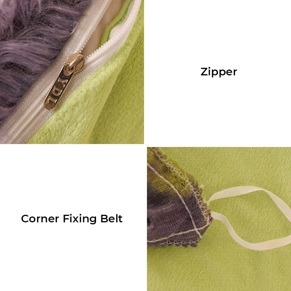 Parure de Draps Chauds en Peluche Longue Dégradé Mode - Image 8