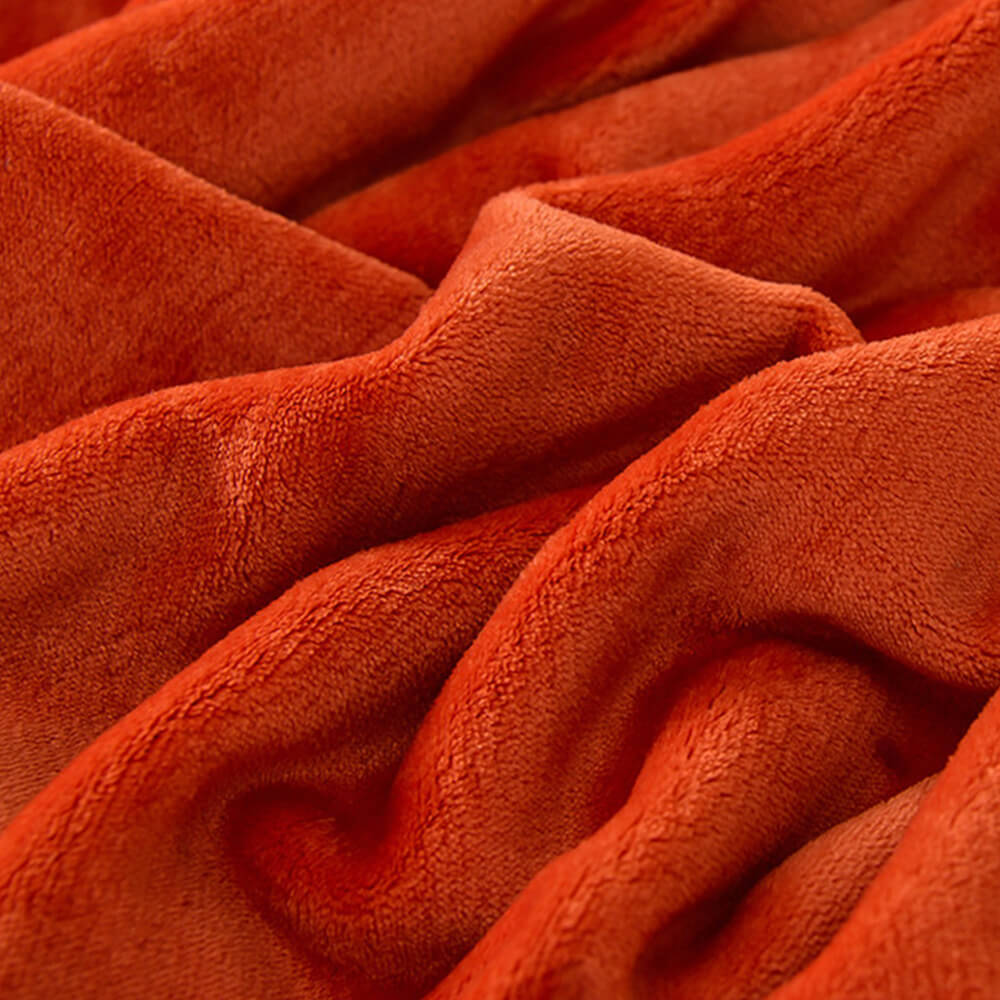 Parure de draps en polaire de lait épais et chaud couleur unie de luxe - Image 6