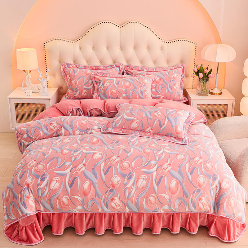 Parure de Draps en Velours de Lait Épais et Confortable de Style Moderne - Image 4