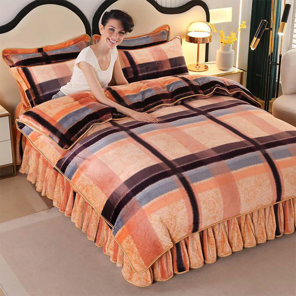 Parure de Draps en Velours de Lait Épais et Confortable de Style Moderne - Image 5