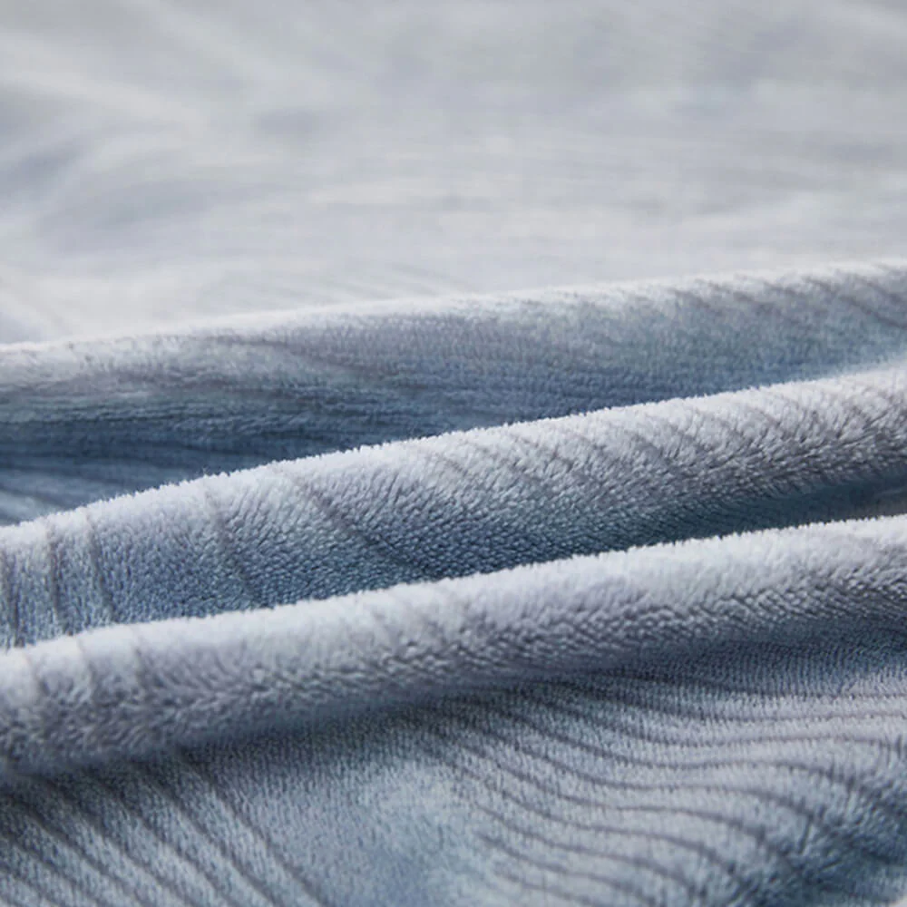 Parure de draps en velours lait à motif botanique élégant - Image 13