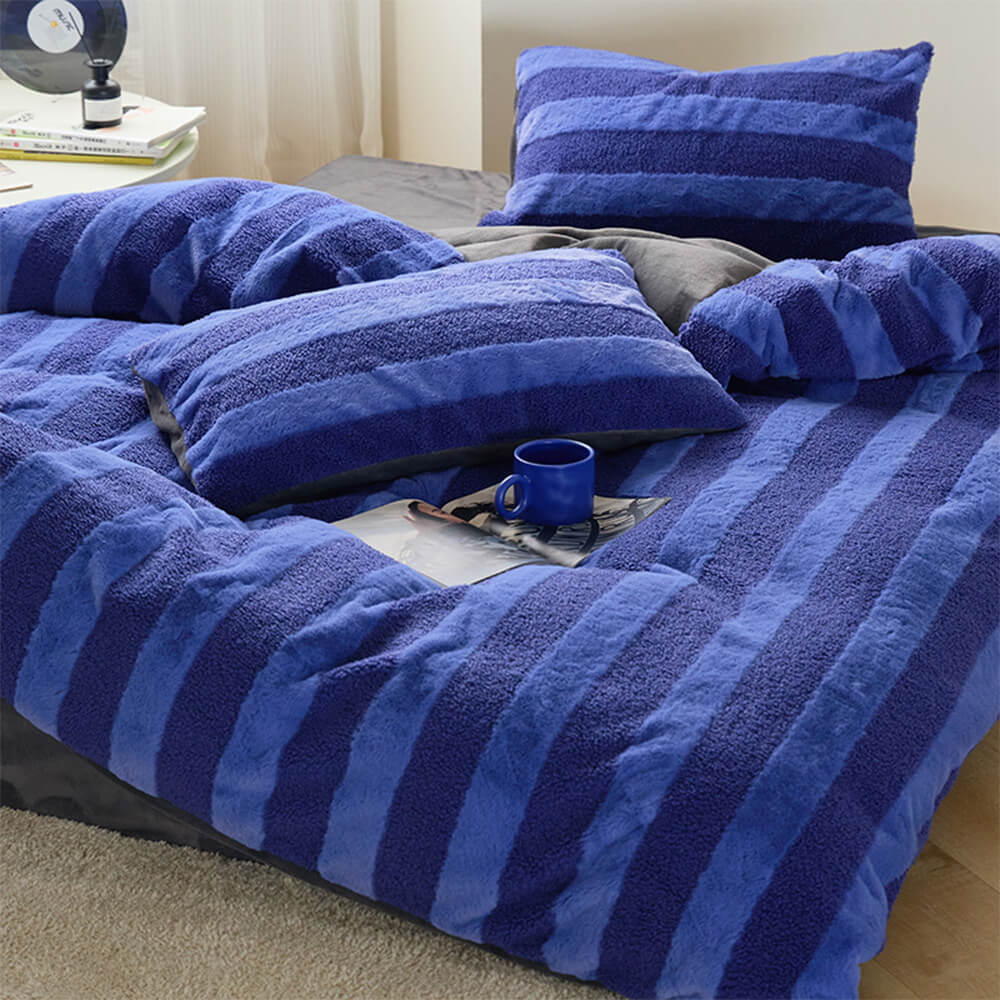 Parure de Draps Rayés Bicolores Confortables - Image 11