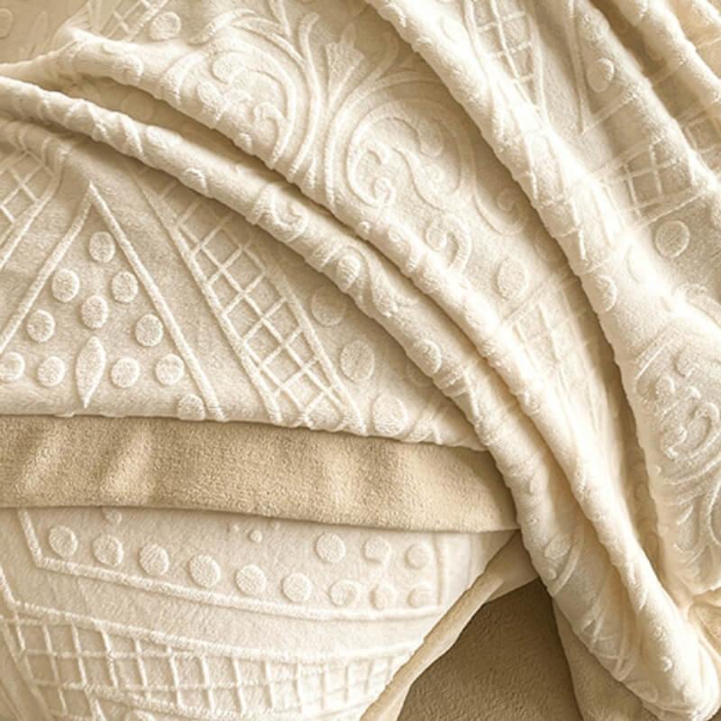 Parure de lit en velours jacquard double face doux pour la peau et chaleureux - Image 9