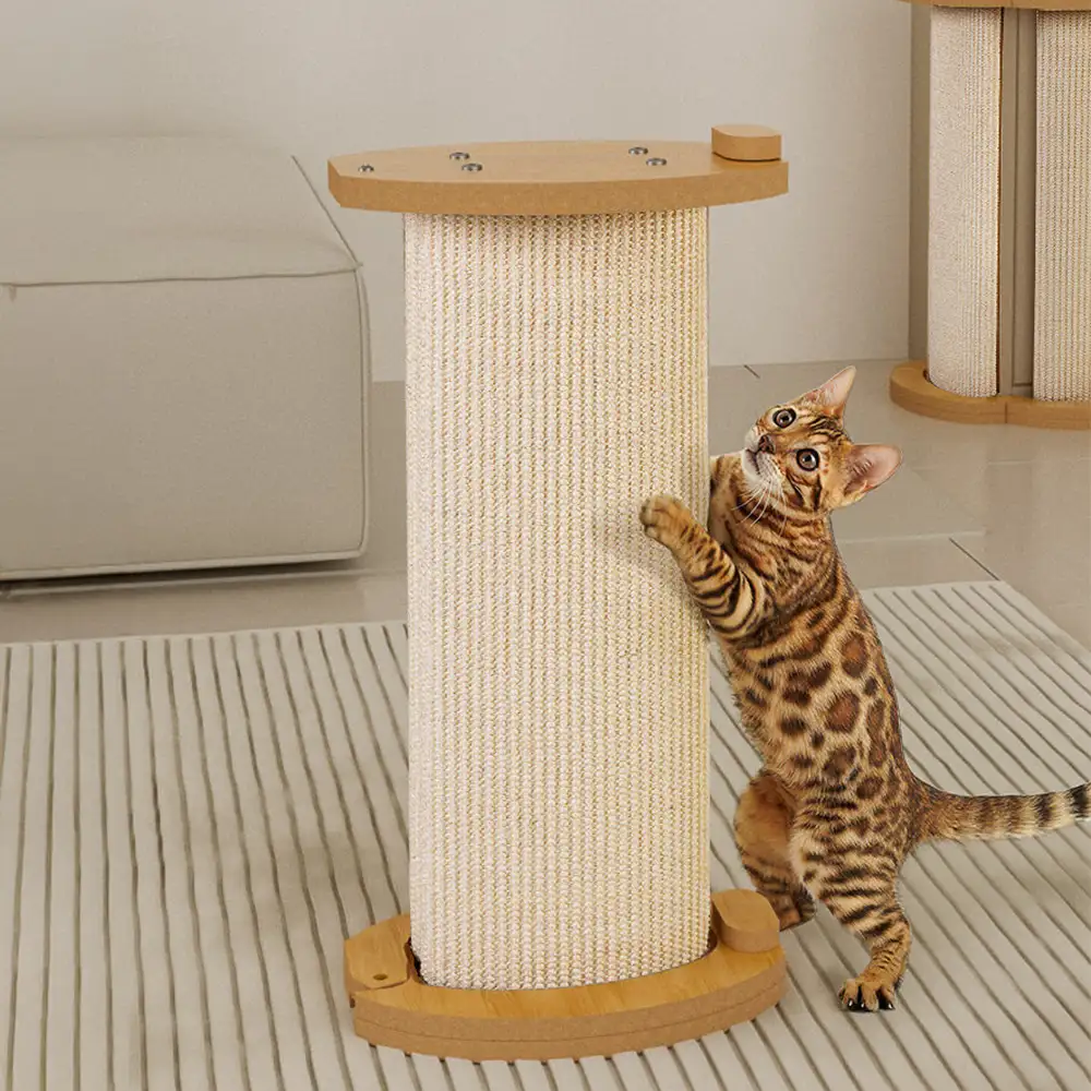 Poteau à gratter pour chat en sisal protecteur multifonctionnel et adaptable pour canapé - Image 3