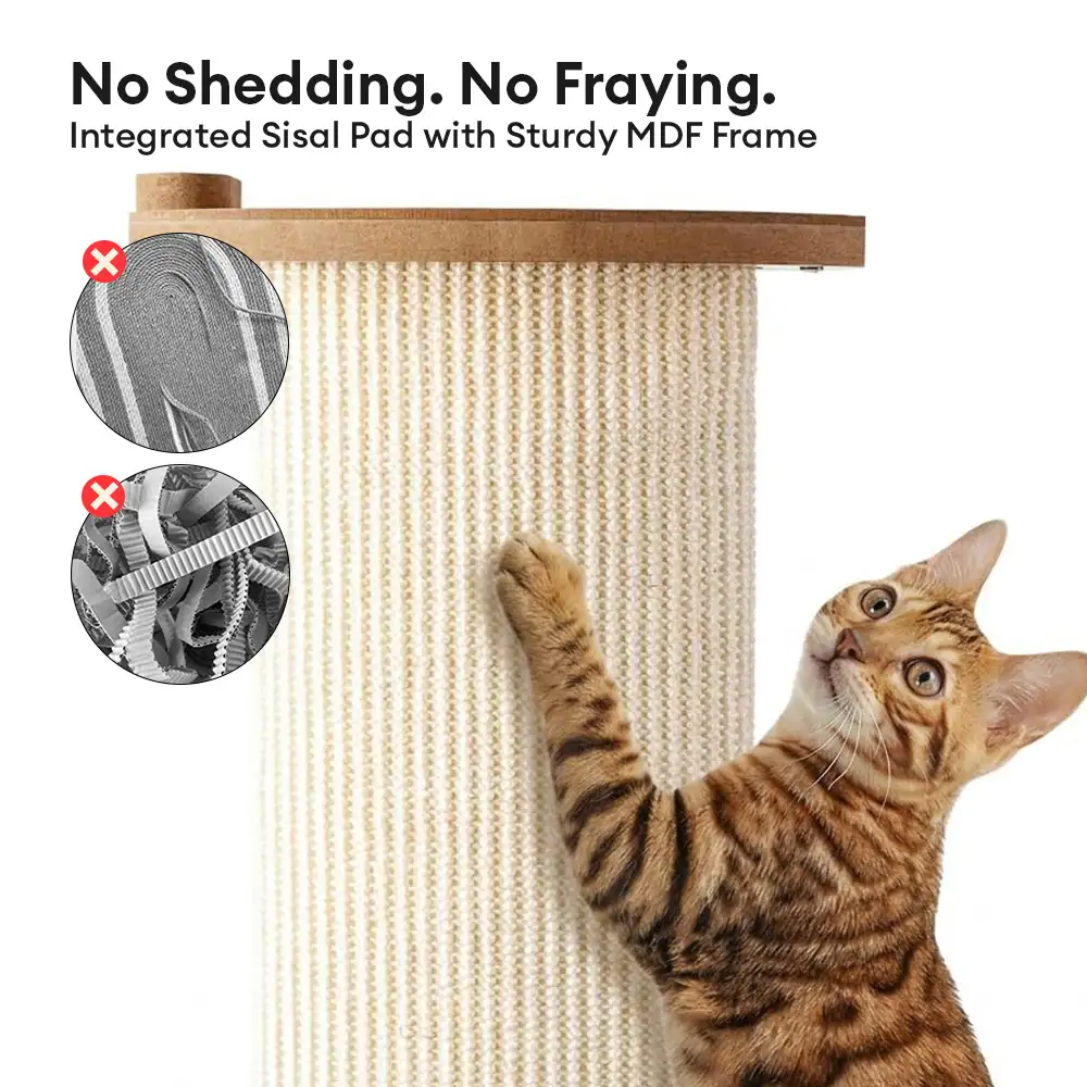 Poteau à gratter pour chat en sisal protecteur multifonctionnel et adaptable pour canapé - Image 6
