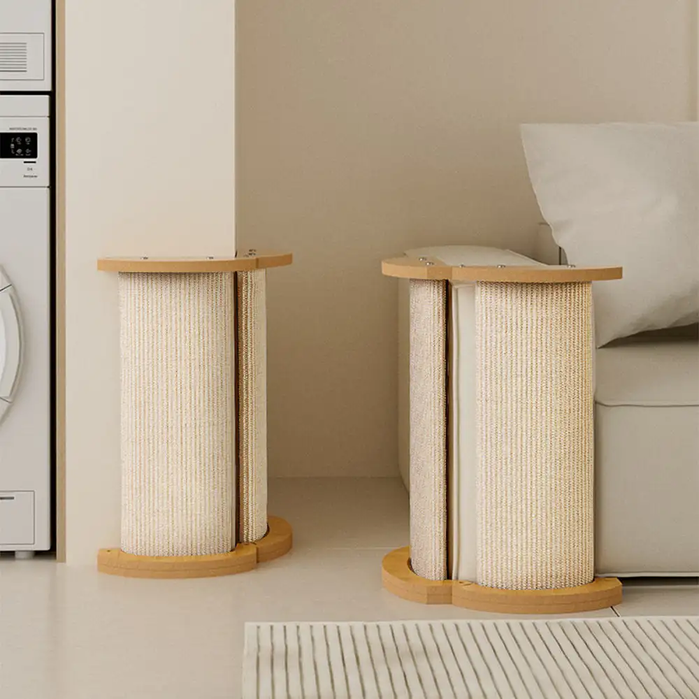 Poteau à gratter pour chat en sisal protecteur multifonctionnel et adaptable pour canapé - Image 9