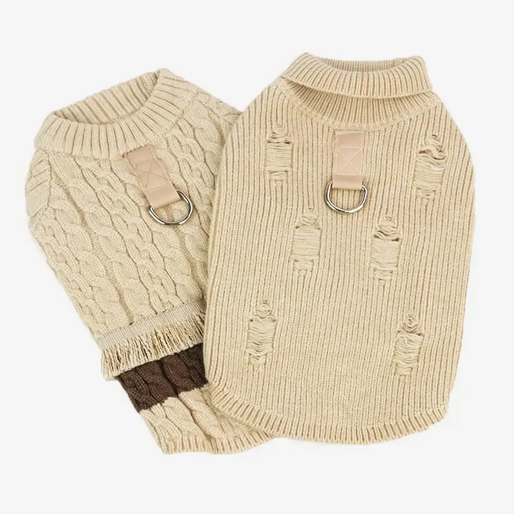 Pull pour dachshund et petits à moyens chiens en tricot rétro. - Image 6