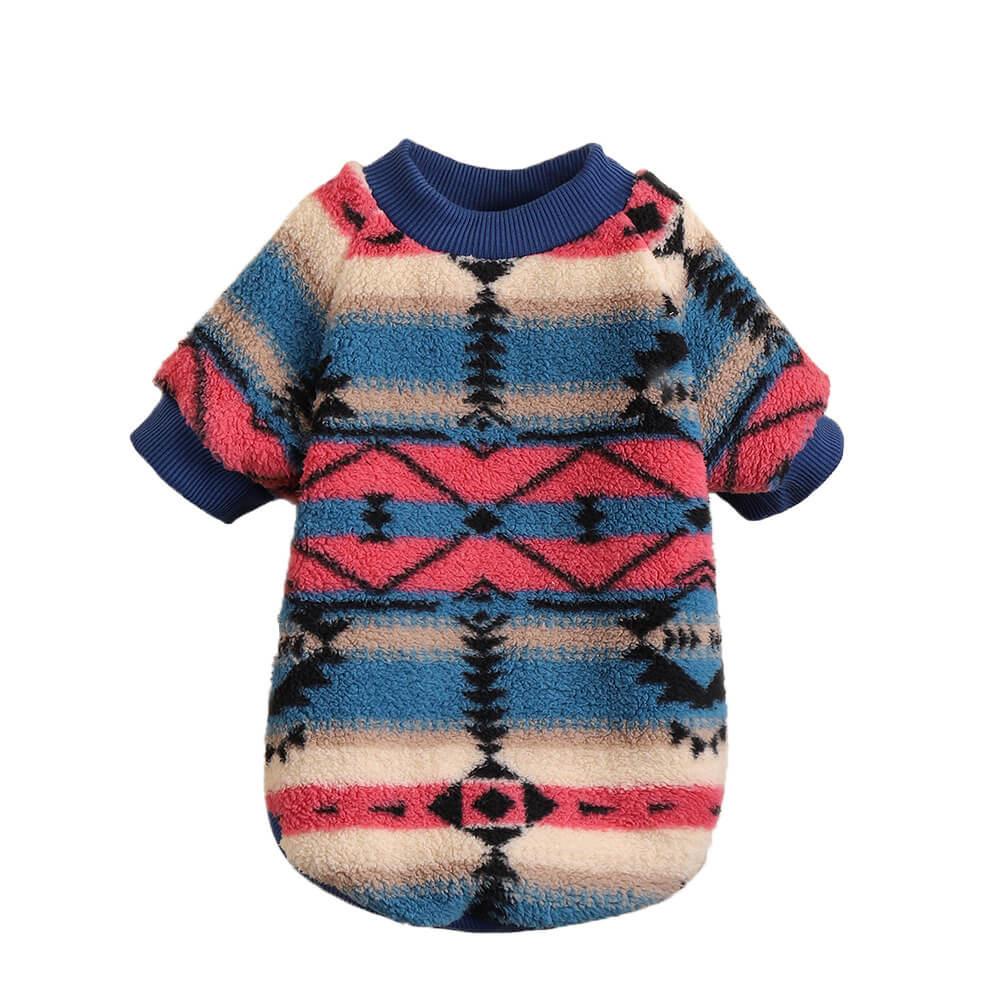 Pull rayé coloré pour chien vêtement d’hiver confortable et tendance-Exclusif app - Image 4