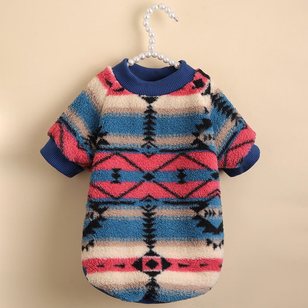 Pull rayé coloré pour chien vêtement d’hiver confortable et tendance-Exclusif app - Image 5