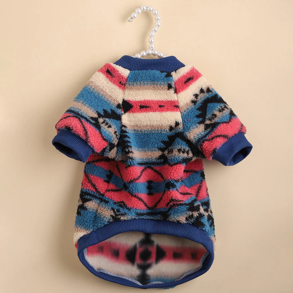Pull rayé coloré pour chien vêtement d’hiver confortable et tendance-Exclusif app - Image 6