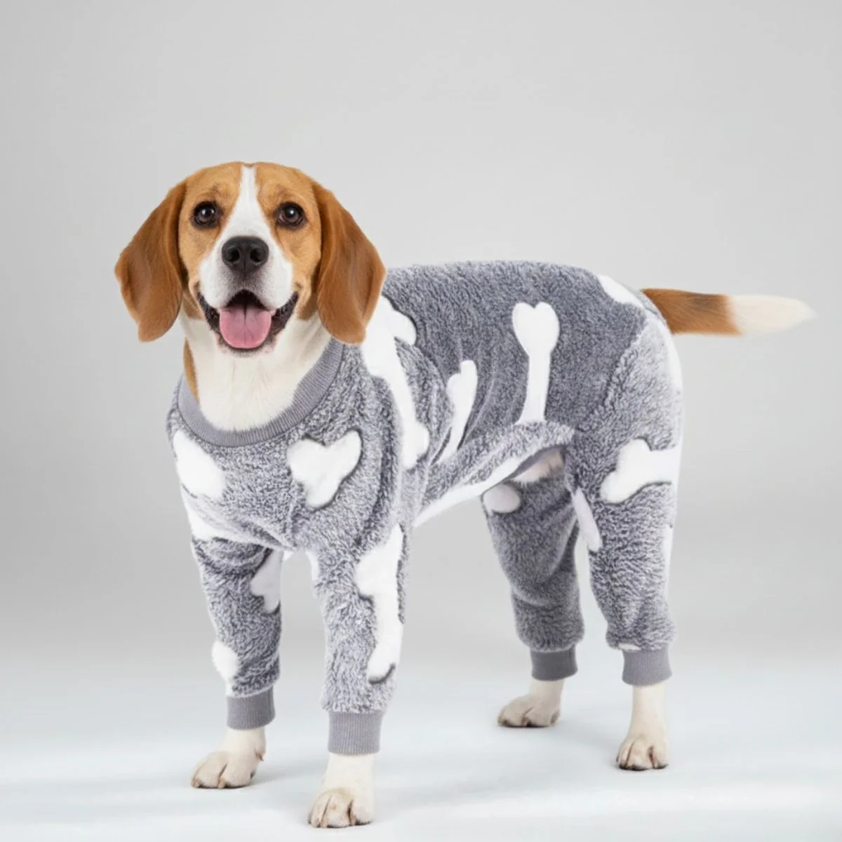 Pyjama doux et confortable pour chien motif lune et étoiles parfait pour un confort toute l'année - Image 3