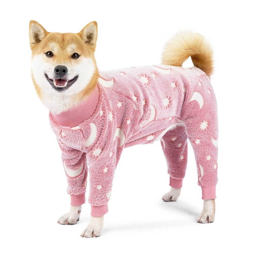 Pyjama doux et confortable pour chien motif lune et étoiles parfait pour un confort toute l'année - Image 7