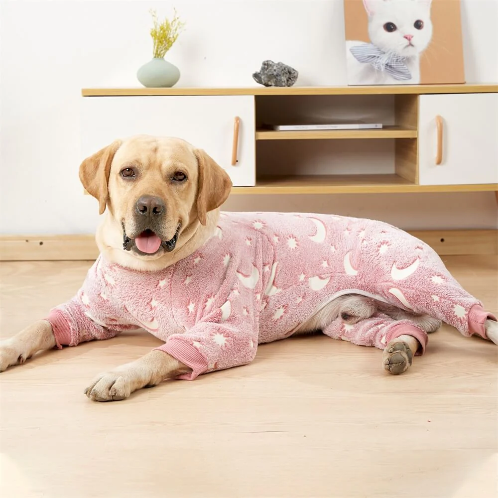 Pyjama doux et confortable pour chien motif lune et étoiles parfait pour un confort toute l'année - Image 9