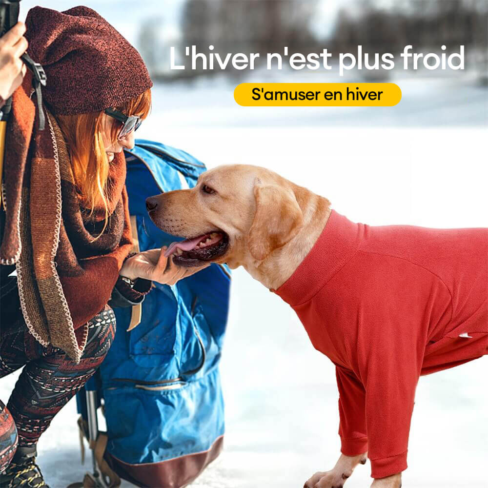 Pyjama polaire confortable pour chien vêtements de nuit idéaux pour grands chiens - Image 10
