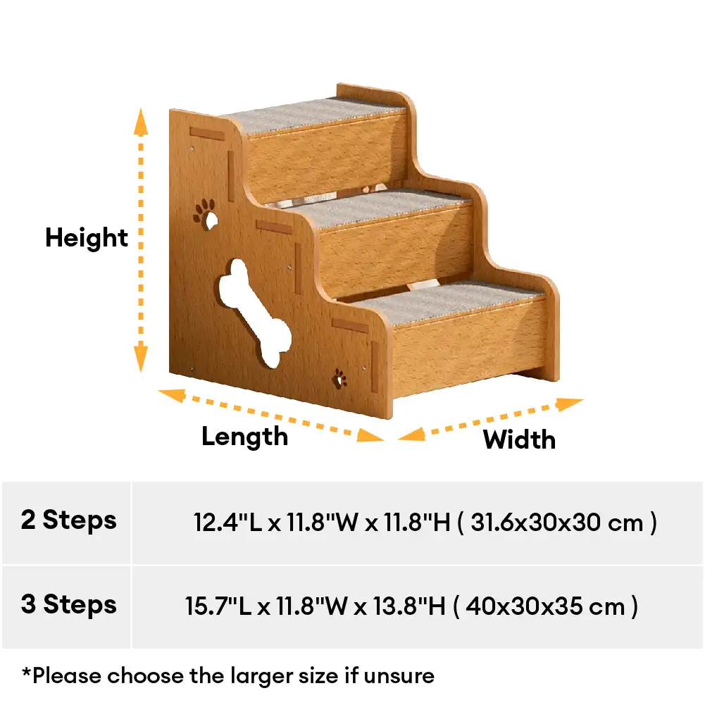 Rampe d’escalier pour chien en bois massif antidérapante et sécurisée - Image 8