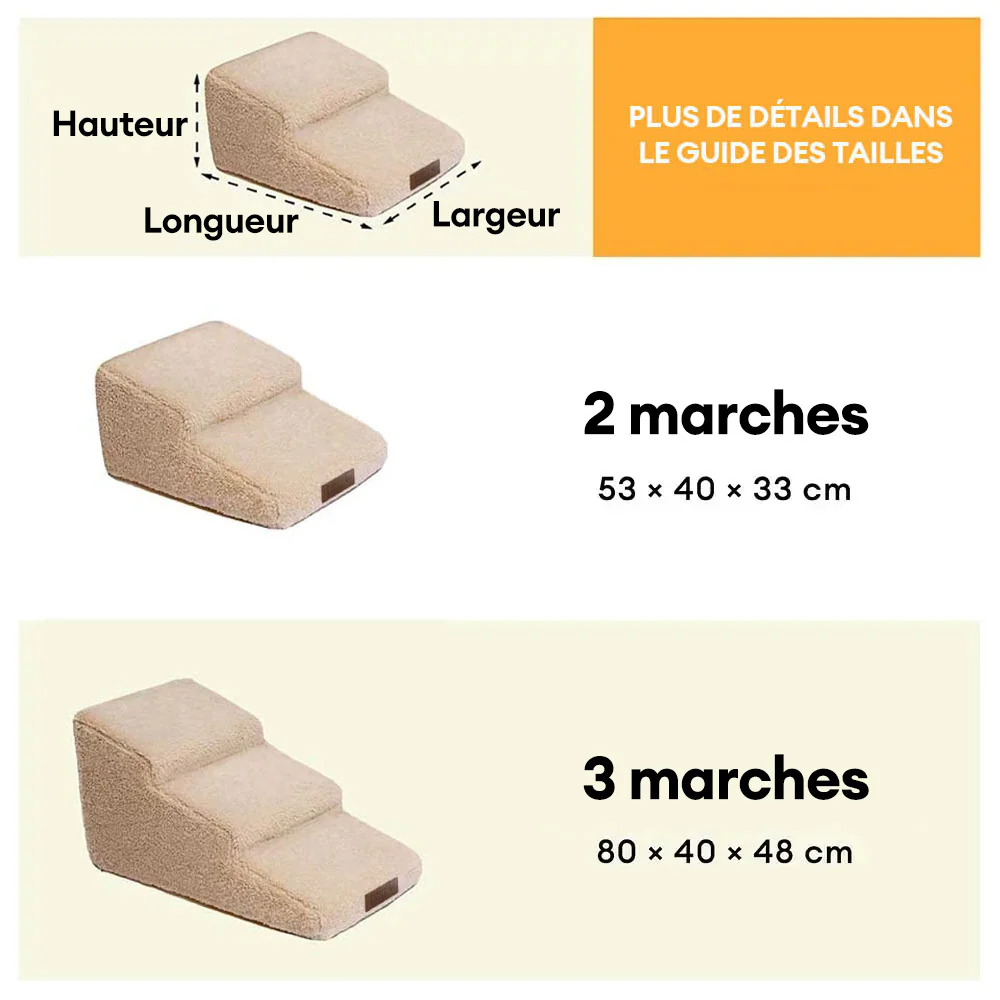 Rampe d'accès douce pour chien escalier pour lit et canapé protection des articulations - Image 8