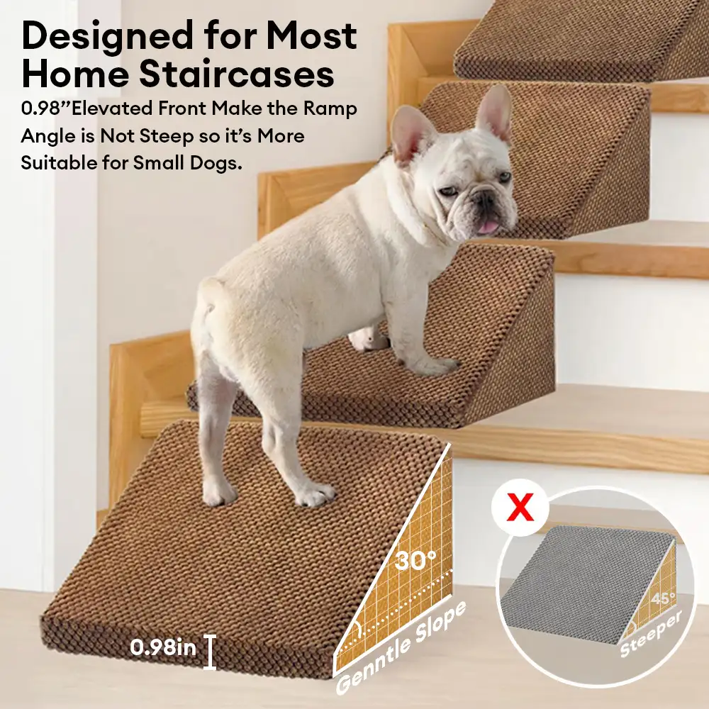 Rampe et escaliers modulaires en mousse pour chien pour escaliers avec Velcro - Image 5